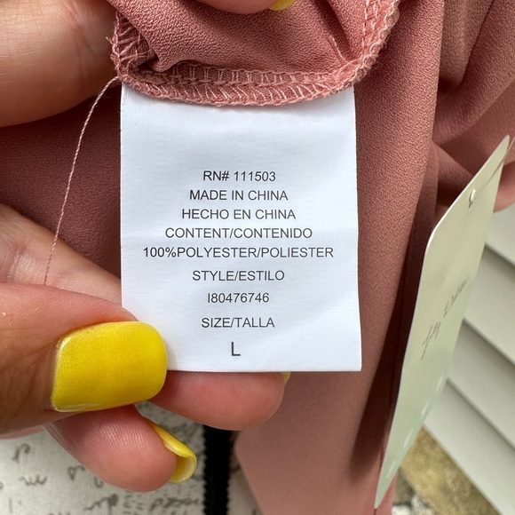 Lily White Sleeveless Wrap Front Blouse - Mauve - Picture 9 of 14